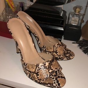 Snakeskin heels